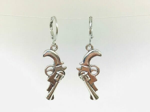 pistolhuggieearrings handgun earrings