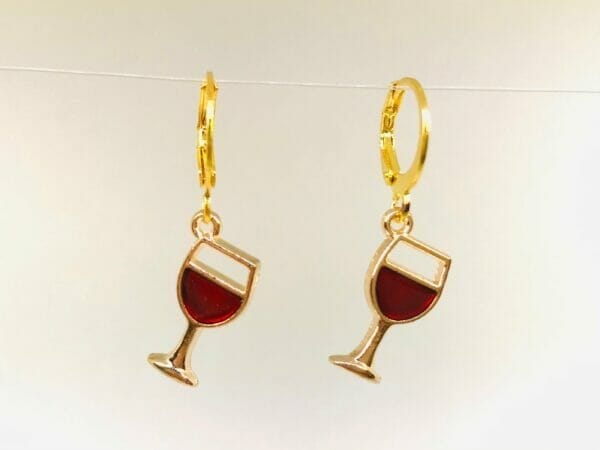 redwineearrings Cocktail Earrings