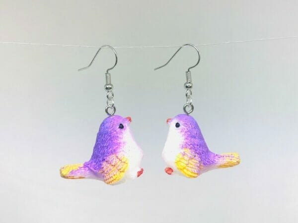 resin_bird_earrings Resin Bird Earrings, Spring Cardinal Earrings, Blue Bird Earrings, Red Bird | Green Bird