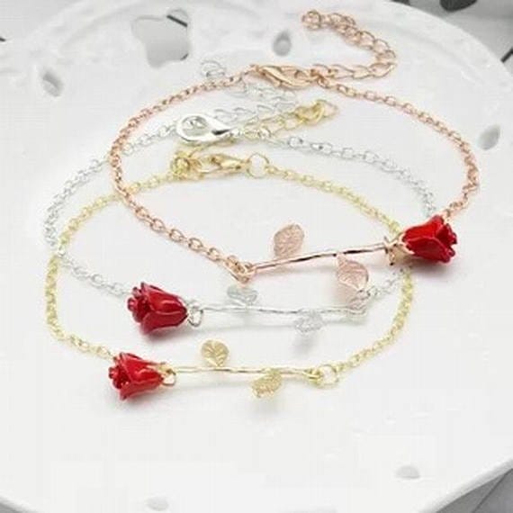 bridesmaid rose bracelet gift