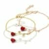 beauty and the beast rose bracelet bridesmaid gift