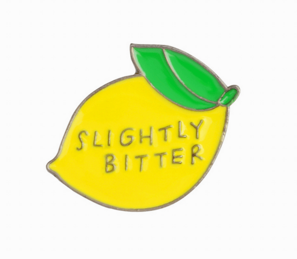 Slightly Bitter Lapel Pin, Enamel Pin, Badge Pin