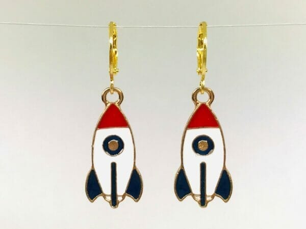 spaceshuttleearring Rocket Earrings