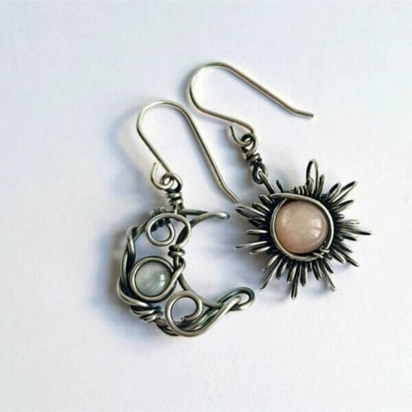 sunandmoonearrings_3aa0871c-a356-429d-b822-11a32167eab0 Silver Sun Moon Stone Earrings