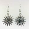 Sun Face Celestial Earrings