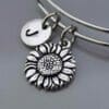 Sunflower Charm Bangle