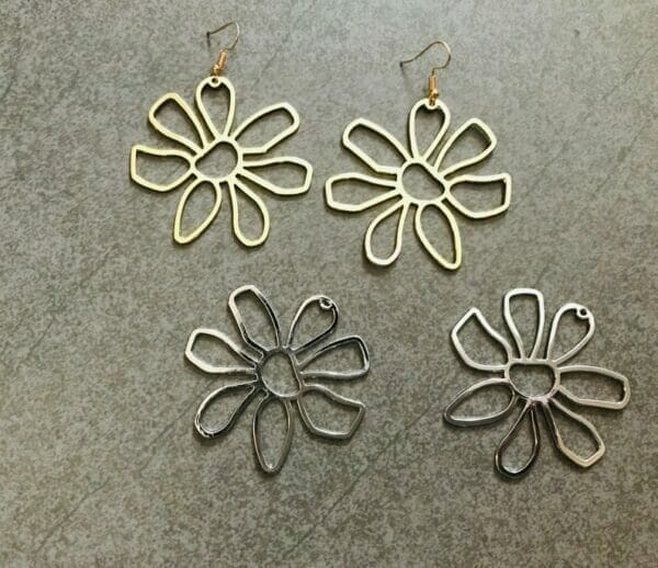sunflower_charm_earrings Sunflower Flower Earrings
