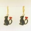 Black Cat Earrings