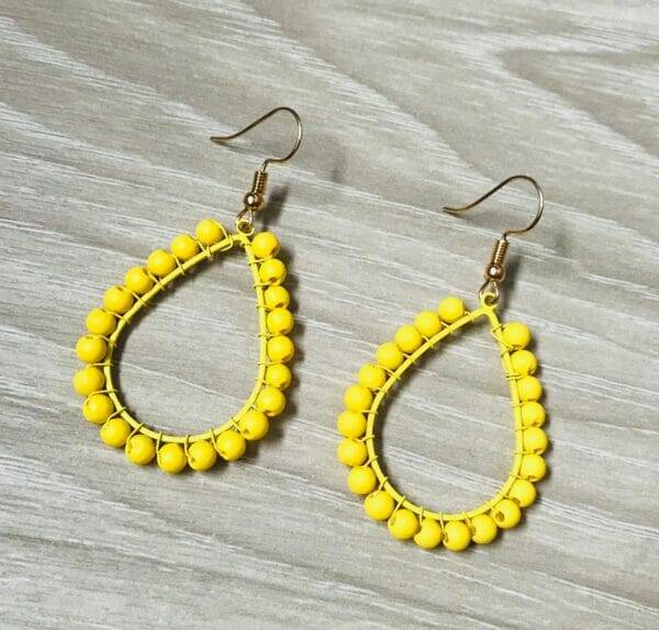YELLOW Teardrop Earrings