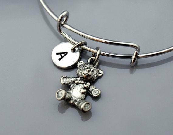 teddy_bear_charm_bangle Teddy Bear charm Bangle