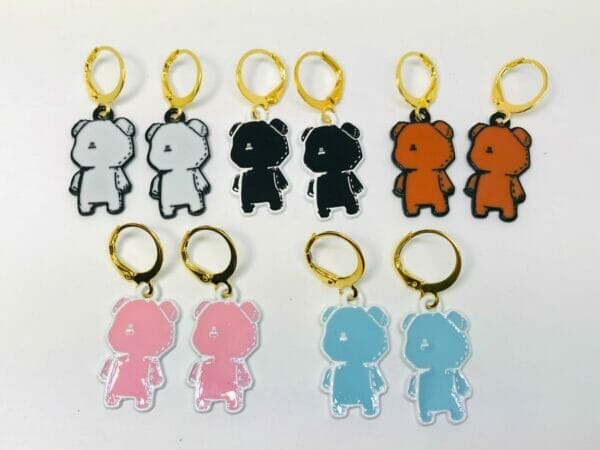 teddybearhuggieearring Teddy Bear Earrings