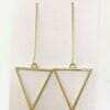 Long Dangle TRIANGLE Earrings