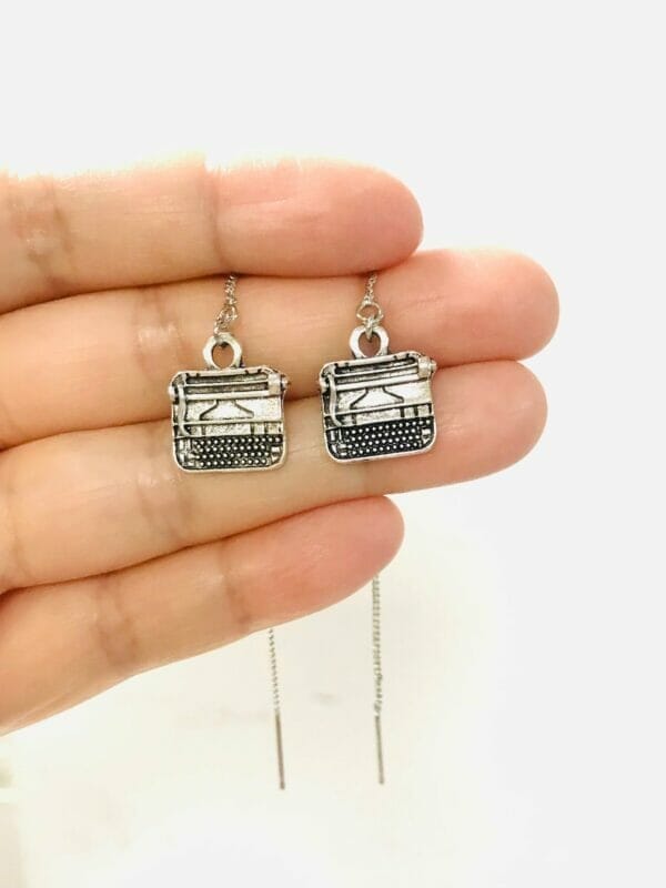 typewriterThreaderearrings Typewriter Threader Earrings