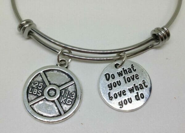 weightlifting_bangle Weightlifting charm Bangle Bracelet