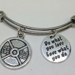 weightlifting_bangle Weightlifting charm Bangle Bracelet