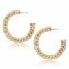 Rattan Woven Wicker Hoop Earrings wholesale