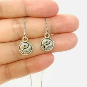 Ying Yang Threader Earrings