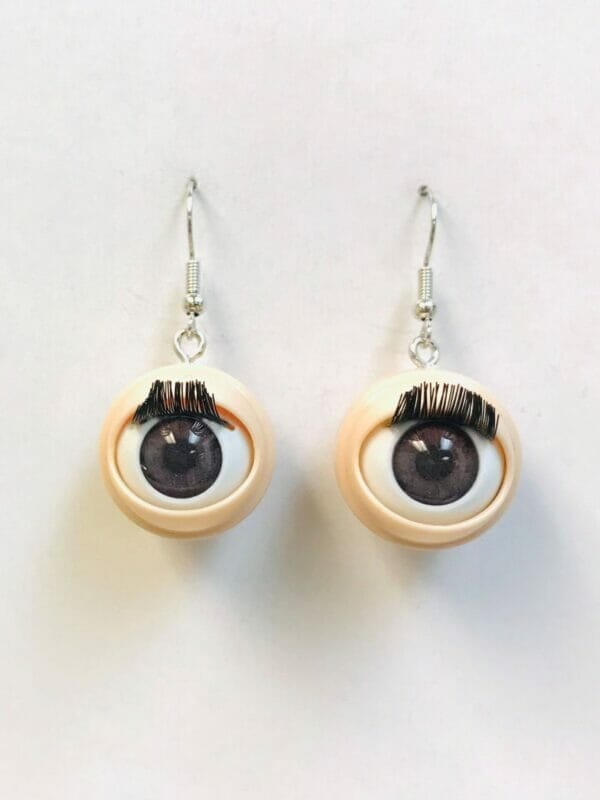 Doll_eye_earrings Creepy Awful Doll Eye Earrings