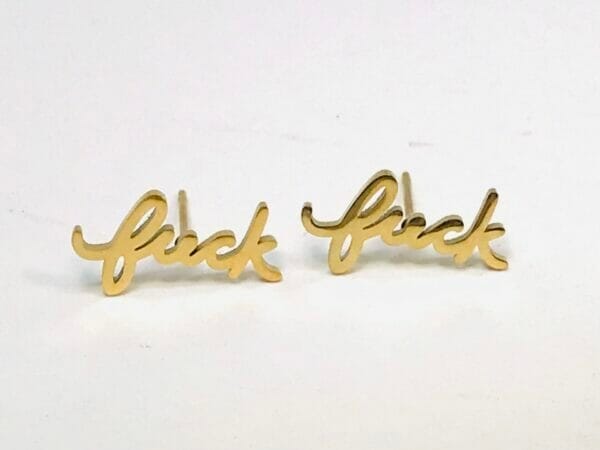 gold_fuck_earrings Gold Fuck Earrings