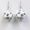 Black 3D Dice Game Casino  Earrings Wholesale