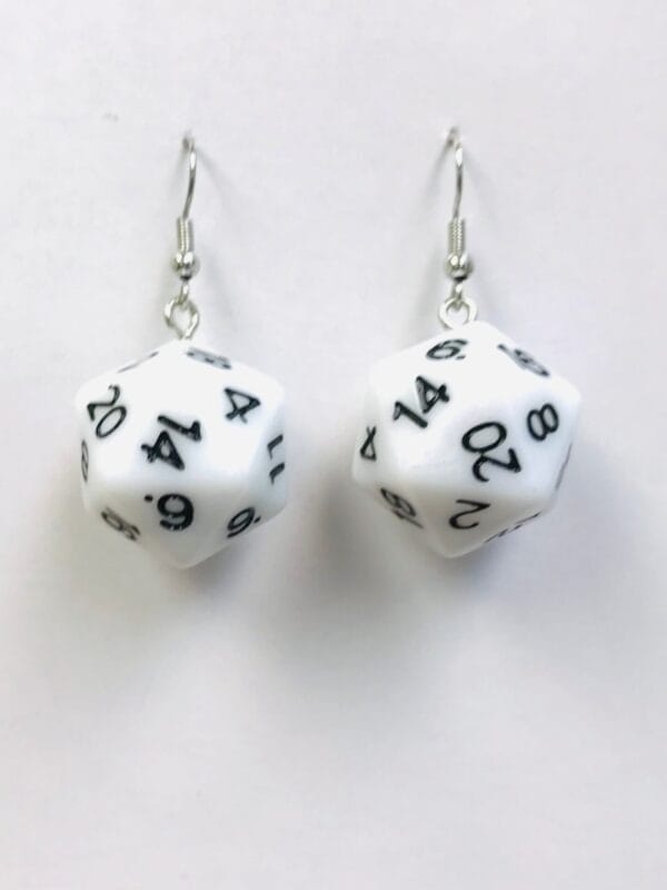 Black 3D Dice Game Casino  Earrings Wholesale