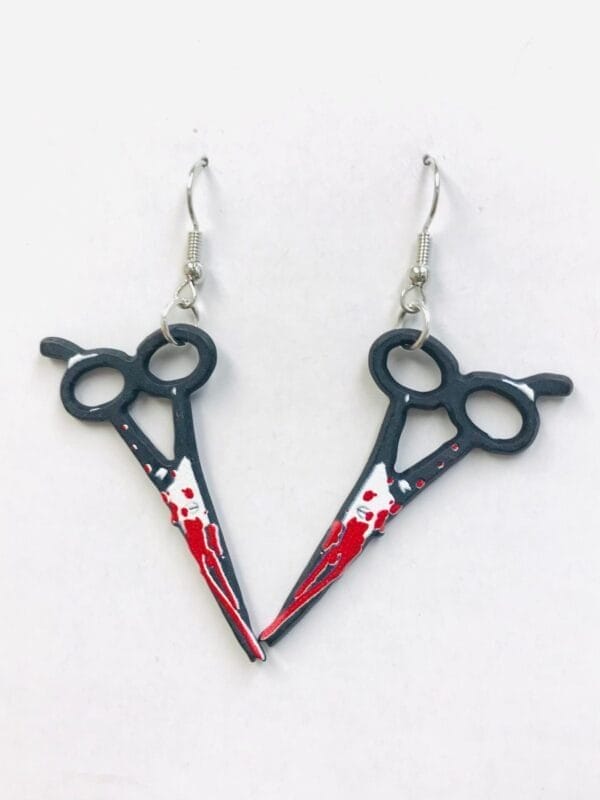 IMG_4789 Bloody Scissors Earrings