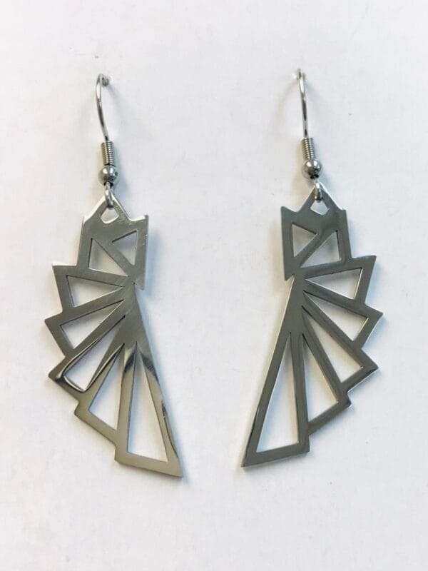 Silver Geometric Earrings