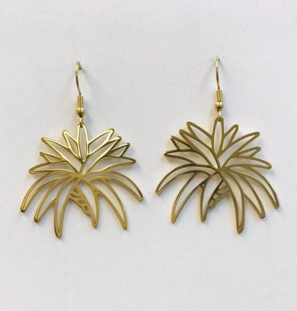 air_plant_earrings Gold Air Plant Earrings
