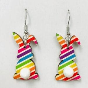 Love is Love Bunny Earrings