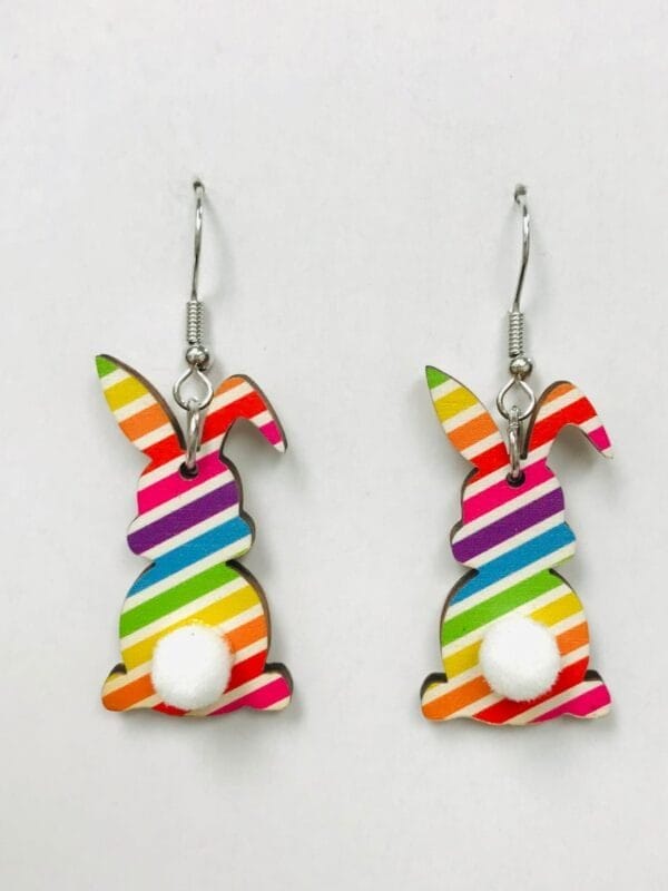 Love is Love Bunny Earrings