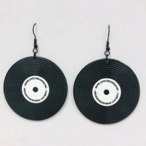 Phonograph Record Earrings
