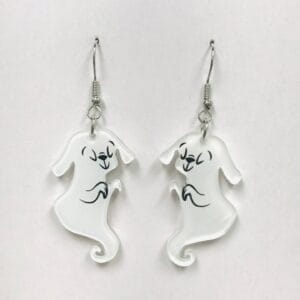 Acrylic Sleepwalking Dog Earrings