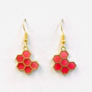 6 pairs HONEYCOMB Earrings