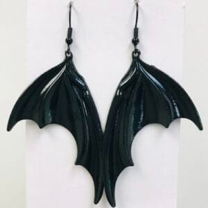 Black Bat Earrings, Horror, Halloween Gifts