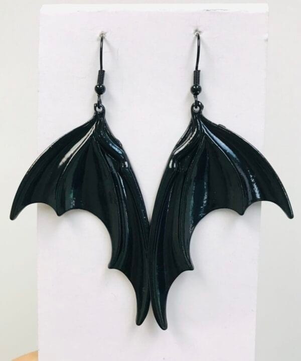 Black Bat Earrings, Horror, Halloween Gifts