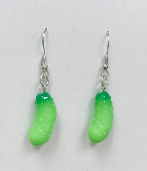 Cucumber Earrings, Vegetable Earrings