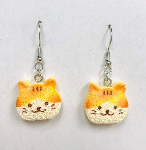 Cute Cat Cookie Earrings
